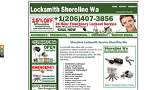 Desktop Screenshot of locksmithshoreline.com