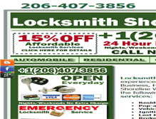 Tablet Screenshot of locksmithshoreline.com